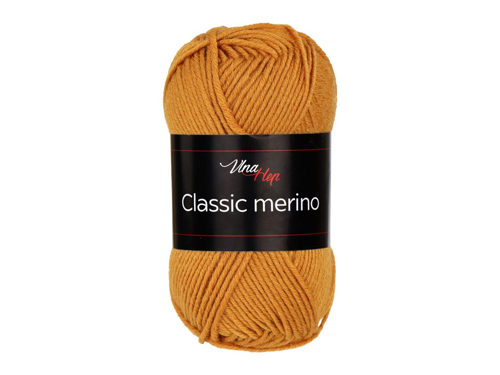 Classic merino 61050 skořicově hnědá