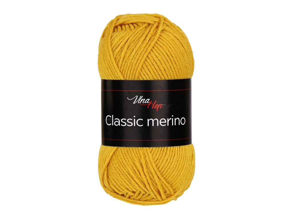 Classic merino 61179 hořčicová