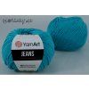 Jeans 55 tyrkysová