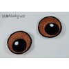 Vyšívaná očička 3cm kulatá