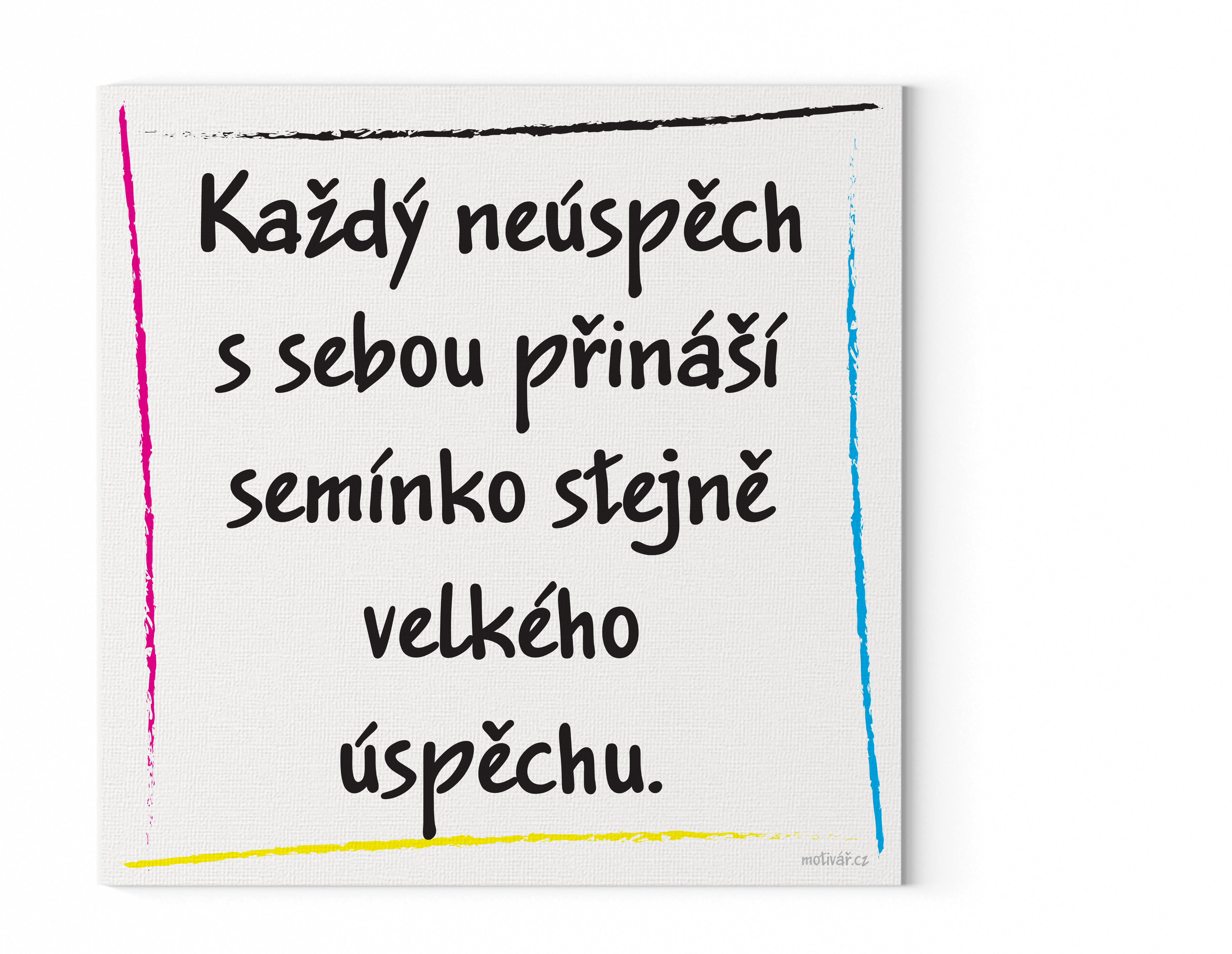 Přidali jsme motivační citát: "Každý neúspěch s sebou přináší semínko stejně velkého úspěchu."
