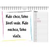 Motivační kalendář nástěnný A5 obsahuje motivační citáty Motivář kalendář 2023 duben