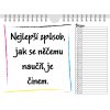 Motivační kalendář nástěnný A5 obsahuje motivační citáty Motivář kalendář 2023 Březen