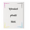 Motivační obraz s citátem motivační citát 120x90 Vytrvalost přináší štěstí Motivarcz CMYK