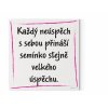 Designový motivační obraz, motivační citát na zeď Každý neúspěch s sebou přináší semínko stejně velkého úspěchu magenta