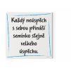 Designový motivační obraz, motivační citát na zeď Každý neúspěch s sebou přináší semínko stejně velkého úspěchu modrá