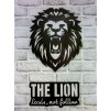 THE LION — leads, not follows — Lev vede- nenásleduje- motivační dekorace na zeď