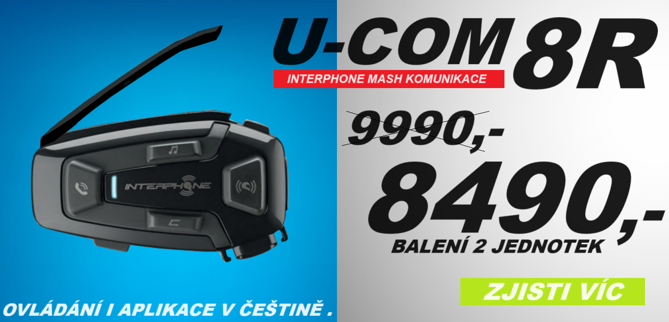 U COM 8R INTERPHONE ZA SUPER AKČNÍ CENU