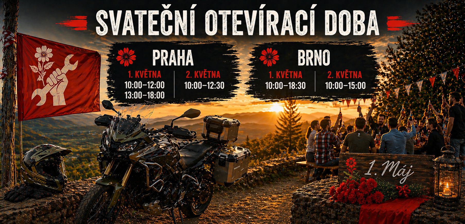 Svátek práce - otevírací doba