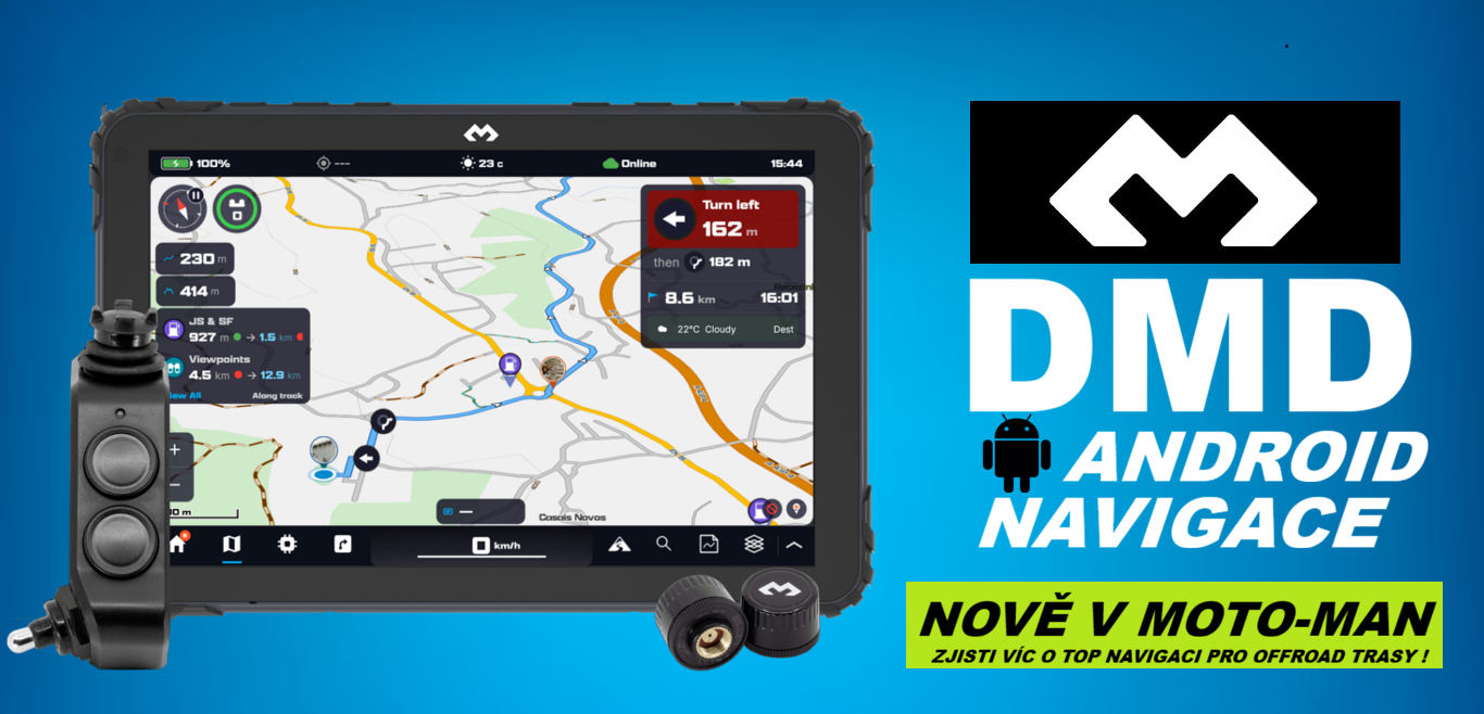 NOVINKA DMD ANDROID NAVIGACE V MOTO-MAN.CZ
