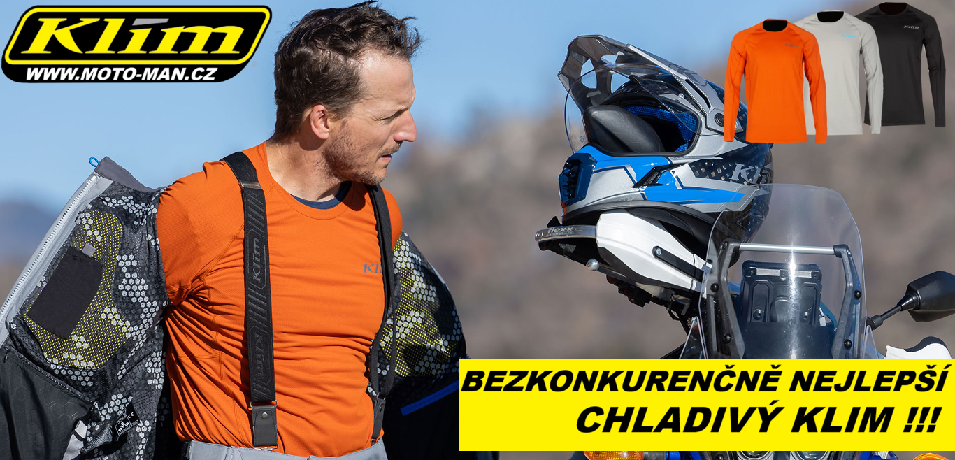 Nepřekonatelná účinnost v ochlazení těla jezdce , Klim světová jednička pro adventure a racing