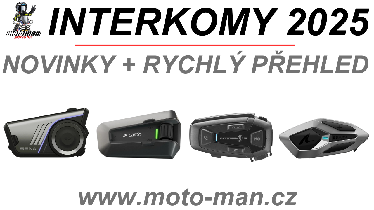 Velký přehled interkomů pro motorkáře | Bluetooth vs. Mesh, funkce, tipy na výběr