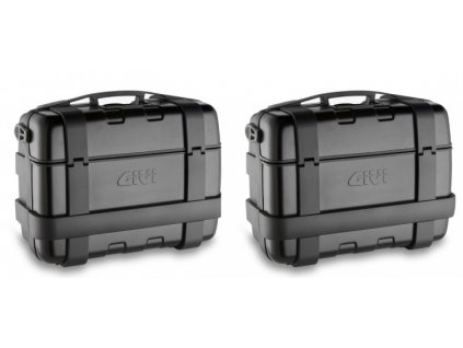 sada bočních kufrů GIVI TRK 33B Trekker černé 2x33l s hliníkovým víkem