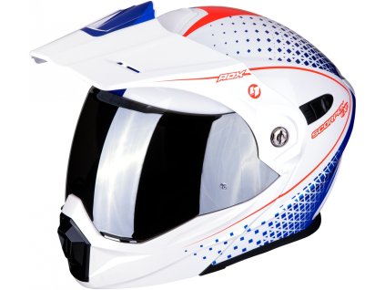 enduro přilba SCORPION ADX-1 HORIZON bílo/červeno/modrá