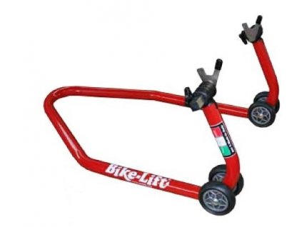 stojan zadní BIKE-LIFT s vidličkami pro motocykl s instalovanými rolnami