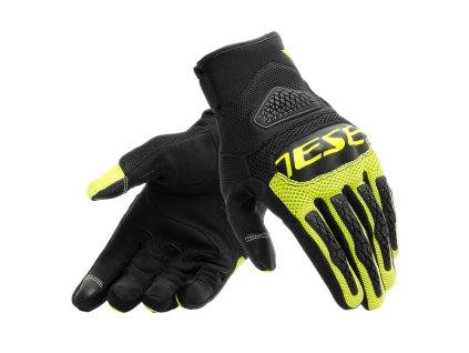 bora gloves black fluo