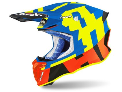 MX přilba AIROH TWIST 2.0 FRAME tyrkysová/matná fluo