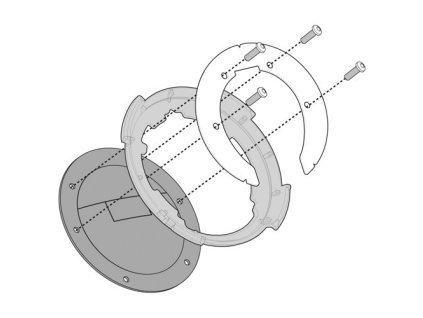 objímka pro uchycení tankvaků Tanklock KAPPA BF08K na DUCATI