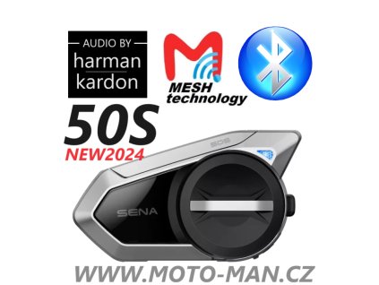 SENA 50RS nová verze s ozvučením harman kardon, intercom interkom na motorku , komunikace na motorku bluetooth mesh ,