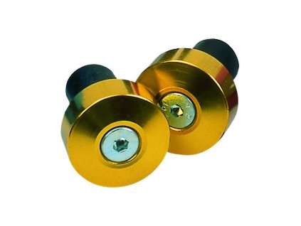 závaží řídítek OXFORD Bar Ends 1 s redukcí pro vnitřní průměr 13 a 18 mm (vnější 22 a 28,6 mm) zlatý elox, pár