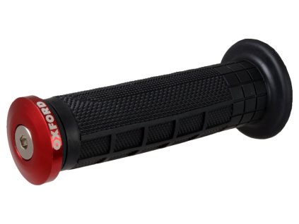 závaží řídítek OXFORD Bar Ends 2 s konusem pro vnitřní průměr 13 a 18 mm (vnější 22 a 28,6 mm) červené, pár