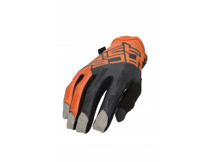 MX rukavice ACERBIS MX X-H oranžová/šedá