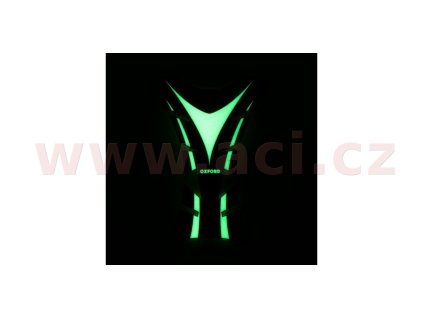 protektor nádrže OXFORD Glowz bílý/černý/fluorescenční
