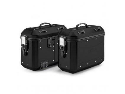 sada hliníkových bočních kufrů GIVI Dolomiti 36 Trekker DLMK36BPACK2 černá 2x36l