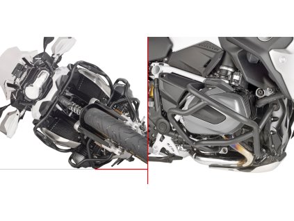 padací rámy spodní GIVI TN5128 černé pro BMW R 1250 GS (19-23), R 1250 R/RS (19-22)