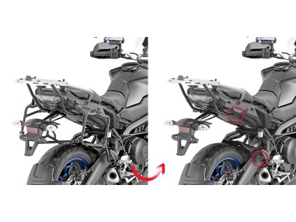 demontovatelný nosič pro boční kufry GIVI PLR2139 Yamaha MT-09 Tracer 900/900 GT (18-20)