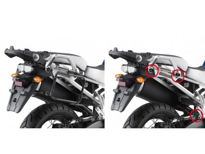 demontovatelný nosič pro boční kufry GIVI PLR2119 EASY FIT pro Yamaha XT 1200Z Super Teneré (10-20)