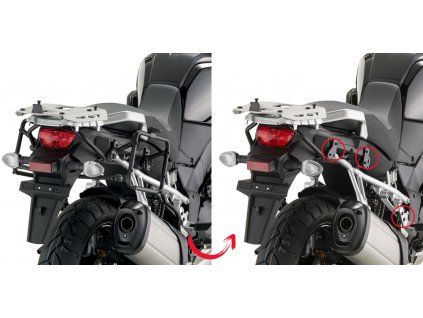 demontovatelný nosič pro boční kufry GIVI PLR3105 EASY FIT pro Suzuki DL 1000 V-Strom (14-19)