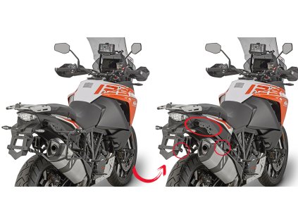 demontovatelný nosič bočních kufrů GIVI PLR7706 pro KTM 1290 Super Adventure S (17-20)/1090 Adv (17-19)