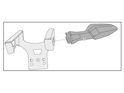 sada pro posunutí zadních blinkrů GIVI IN4114KIT Kawasaki Versys 650 (15-21)
