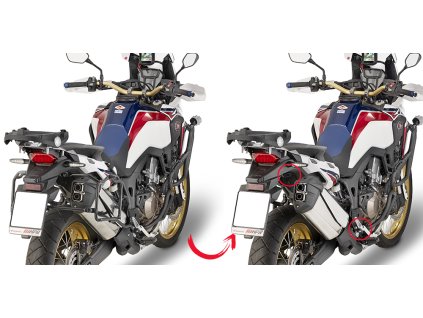 demontovatelný trubkový nosič GIVI PLR1144 pro boční kufry EASY FIT Honda CRF 1000L Africa Twin (16-17)