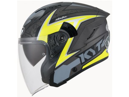 moto helma KYT NF J ATTITUDE matt anth, yellow 5