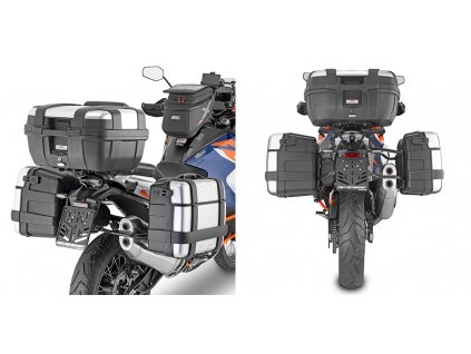 trubkový nosič GIVI PLO7713MK PL ONE-FIT pro boční kufry MONOKEY pro KTM S. Adv. 1290 R/S (21-23)