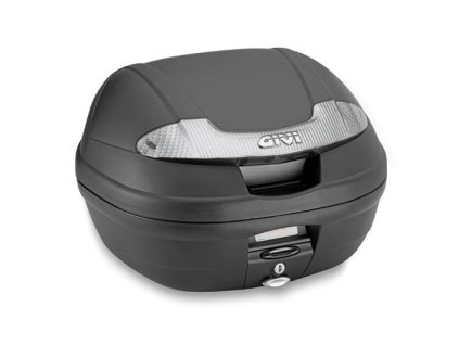 horní kufr GIVI E340NT TECH Vision (Monolock s vlastní plotnou), černý s čirými odrazkami
