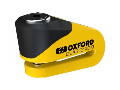 zámek kotoučové brzdy OXFORD  Quartz XD10, žlutý/černý, průměr čepu 10 mm