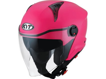 moto helma KYT D-CITY PLAIN fuxia fluo