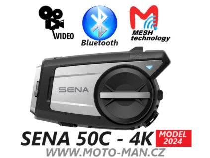 Mesh headset SENA 50C s 4K kamerou