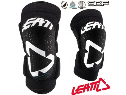 32521 chranice kolen leatt knee guard 3df 5 0 zip white black 2019