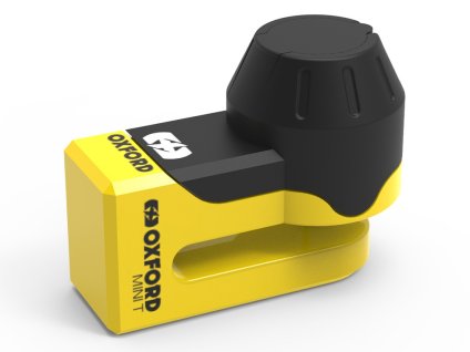 zámek kotoučové brzdy OXFORD Mini T, žlutý