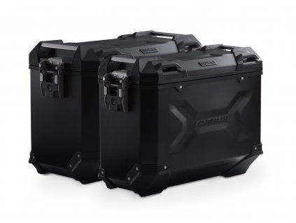 sada bočních kufrů s montáží SW-MOTECH TRAX ADV černé 45/37l pro BMW F 800 / 700 / 650 GS (08-)