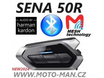 SENA 50R nová verze s ozvučením harman kardon, intercom interkom na motorku , komunikace na motorku bluetooth mesh ,