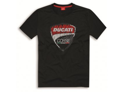 Ducati Corse Sketch Herren T Shirt schwarz mit Aufdruck