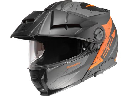 moto přilba SCHUBERTH E2 Explorer, matná oranžová