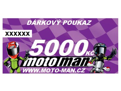 dárkový poukaz motoman