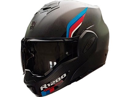 helma přilba , scorpion exo , exo tech exo tech , výklopná modulární překlopná helma , grafika r1200 tricolora bmw r1250gs grafika
