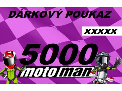 Dárkový poukaz 5 000 Kč